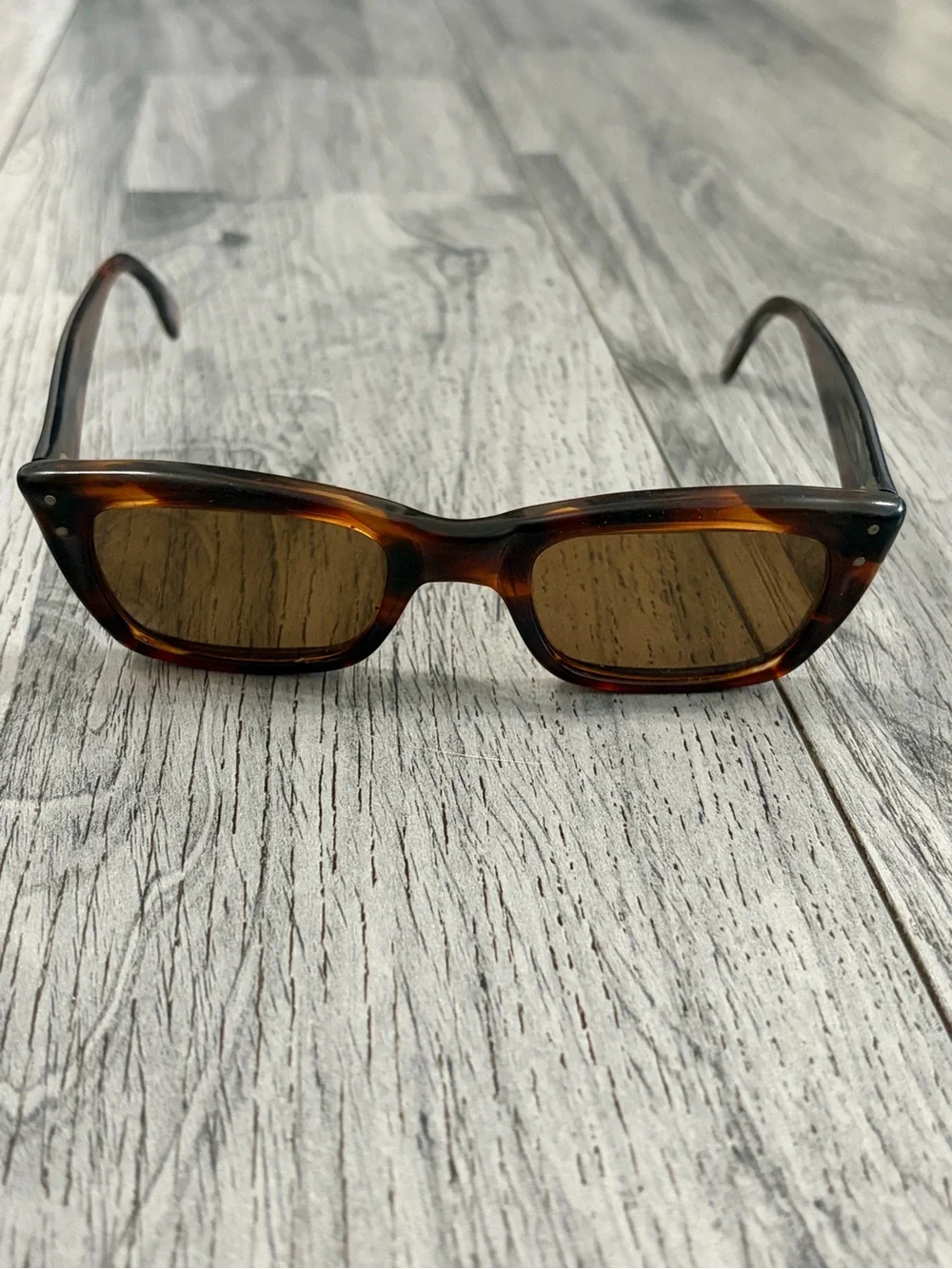 Tart Optical OTE Tortoiseshell Square Frame Sunglasses 1950 Vintage USA